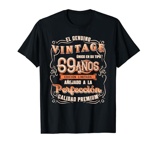Consigue ahora Camiseta Cumpleaños 69 Regalo cumpleaños 69 para Hombre en Español Camiseta BlackFriday Top Precio 2024 | regaloscumple.com