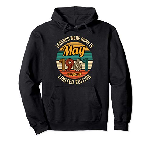 Consigue ahora Leyendas nacieron en mayo 1961 Vintage 60 Cumpleaños 60 años Sudadera Cumpleaños con Capucha Top Precio 2023 | regaloscumple.com