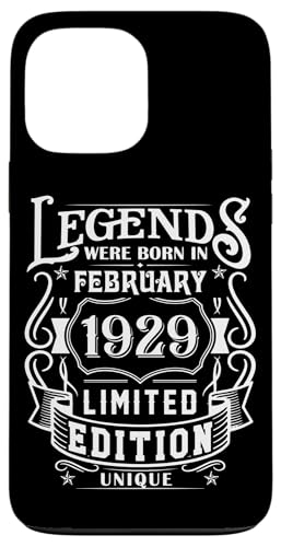 Consigue ahora Carcasa para iPhone 13 Pro Max Cumpleaños Febrero 1929 Edición Limitada Regalo Cumpleaños February Top Precio 2025 | regaloscumple.com