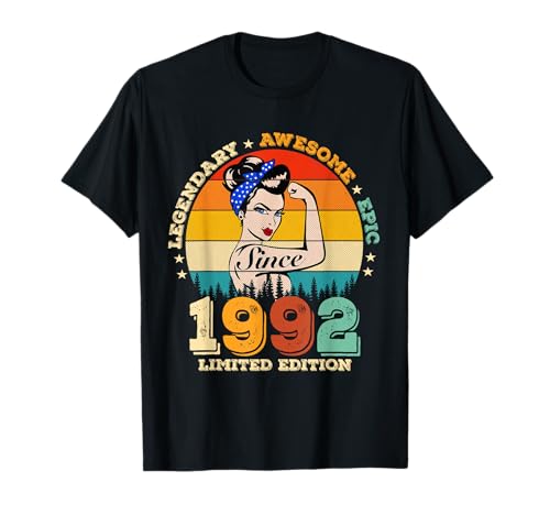 Comprar 32 Años Legendario Desde 1992 Impresionante Cumpleaños 32 Mujeres Camiseta Top Regalos Precio 2024 | regaloscumple.com