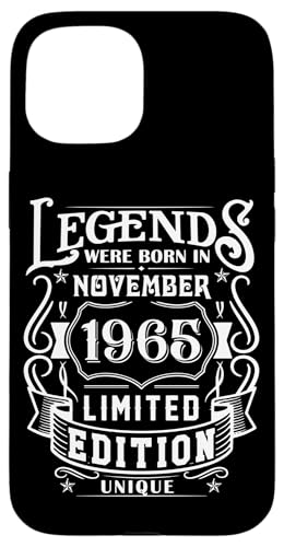 Comprar Carcasa para iPhone 15 Cumpleaños Noviembre 1965 Edición Limitada Ideas para regalar Regalo Vintage Rebajas 2025 | regaloscumple.com