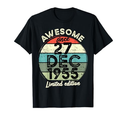 Comprar 27 diciembre BlackFriday 1955 70 cumpleaños 70 años 2025 Cumpleaños Camiseta Top Precio 2025 | regaloscumple.com