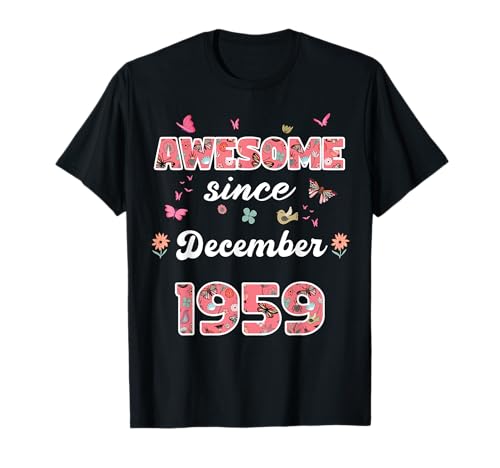Oferta Impresionante diciembre flores Diciembre Camiseta