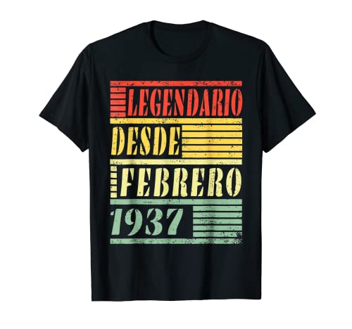 Oferta Hombre Años 1937 86 Febrero Camiseta