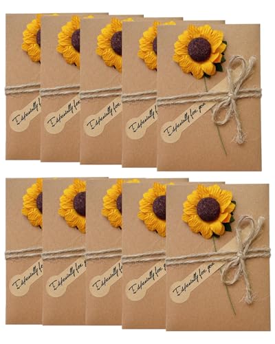 Consigue ahora KGDUYC 10pcs Tarjeta Kraft Felicitacion Cumpleaños Bebe Regalos Regalo y Sobres Tarjeta Navidad Boda Felicitación Papel Postales decoradas-tarjetas felicitación flores secas bricolaje 105 * 71mm Ofertas 2025 | regaloscumple.com