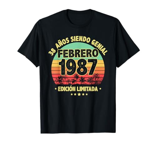 Comprar Febrero 1987 38 Regalos Años Hombre Cumpleaños Regalo Febrero 1987 Camiseta Ofertas 2025 | regaloscumple.com