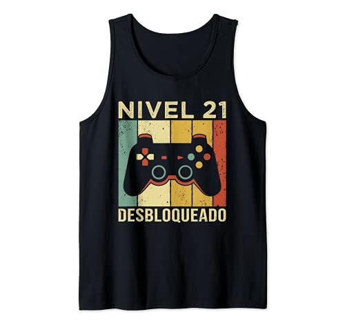 Consigue ahora Gaming Videojugador Mando Cumpleaño 21 Aniversario Gaming Camiseta sin Mangas Top Cumpleaños Precio 2025 | regaloscumple.com