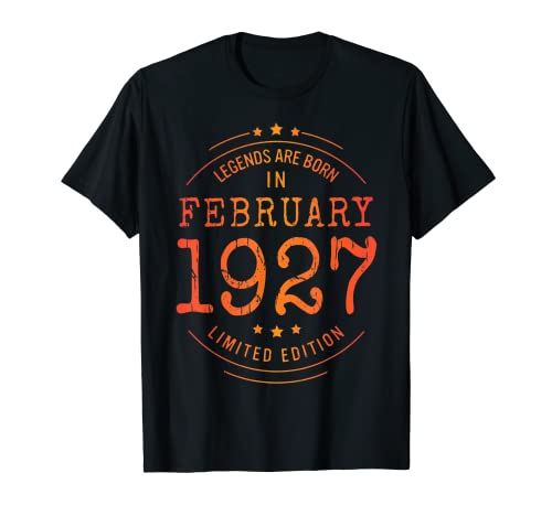 Comprar Cumpleaños Febrero 1927 Edición Limitada Regalo February Camiseta Navidad Rebajas 2024 | regaloscumple.com