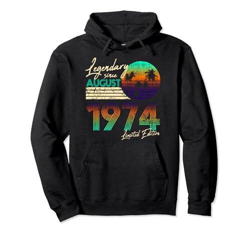 Comprar Legendario cumpleaños desde agosto Ideas para regalar 1974. Sudadera con Capucha Ofertas 2024 | regaloscumple.com