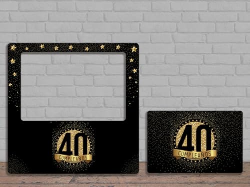 Consigue ahora Oedim Photocall Feliz 40 Cumpleaños 80x80cm Eventos o Celebraciones puntuales Cumpleaños Ventana Troqueladas Photocall Divertido Ofertas 2023 | regaloscumple.com