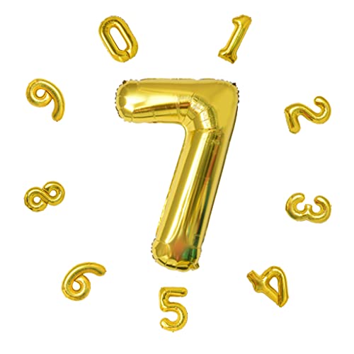 Consigue ahora Globos cumpleaños números 101CM globos gigantes globos helio numeros para Promoción decoracion cumpleaños fiestas Año Nuevo aniversarios bodas decoración (Oro #7) Rebajas 2024 | regaloscumple.com