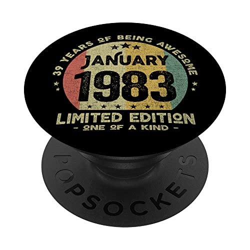 Comprar Regalo 39 años Cumpleaños Promoción Hombre Mujer - Enero 1983 PopSockets PopGrip Intercambiable Ofertas 2024 | regaloscumple.com