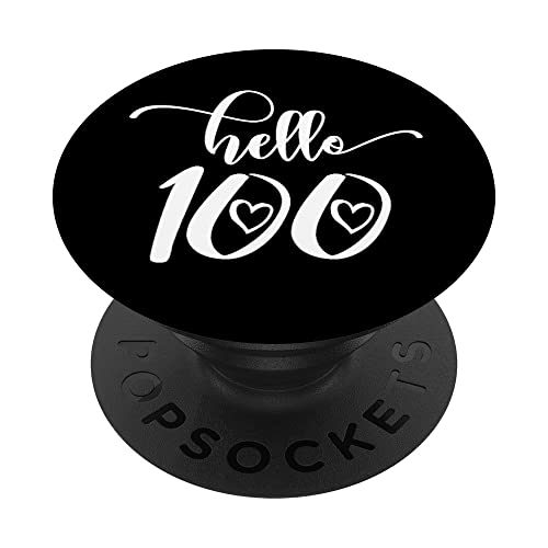 Comprar Cumpleaños 100 Para mujeres Hola 100 100 años Cumpleaños Lindo PopSockets PopGrip Intercambiable Top Precio 2024 | regaloscumple.com