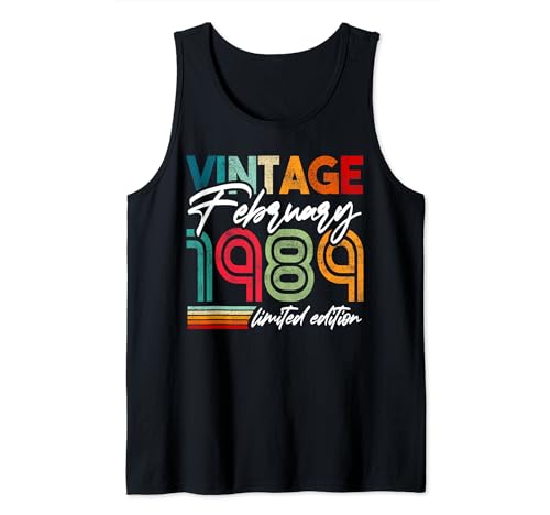 Comprar Febrero 1989 Diseño Ideas para regalar cumpleaños nacido en febrero 1989 Camiseta sin Mangas Ofertas 2024 | regaloscumple.com