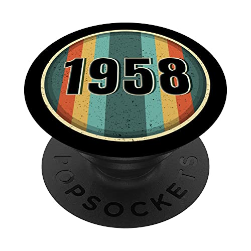 Consigue Catálogo ahora Retro 1958 cumpleaños Pop Socket divertido 1958 cumpleaños 1958 PopSockets PopGrip Intercambiable Rebajas 2025 | regaloscumple.com