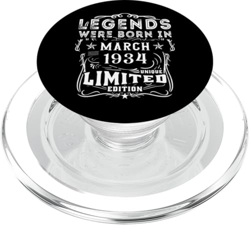 Consigue ahora Cumpleaños Marzo 1934 Edición Limitada Regalo March 1934 PopSockets PopGrip Ideas para regalar para MagSafe Rebajas 2025 | regaloscumple.com