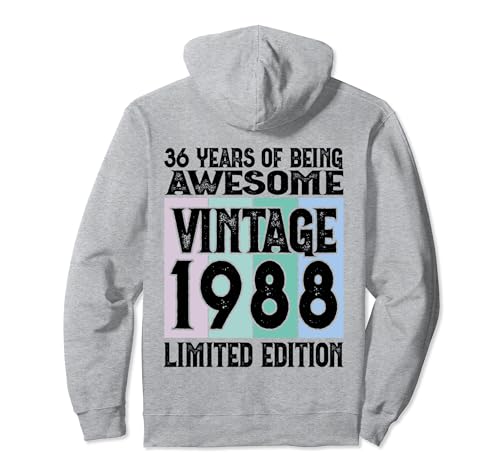 Comprar Regalos Edición limitada 36 cumpleaños Nacido en 1988 Sudadera con Capucha Rebajas 2024 | regaloscumple.com