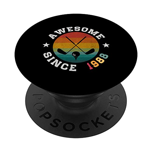 Consigue ahora Regalo cumpleaños para jugador golf Cumpleaños 35 años impresionante desde 1988 PopSockets PopGrip Intercambiable Ofertas 2024 | regaloscumple.com
