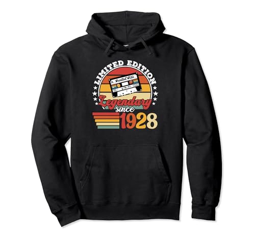 Comprar Fiesta cumpleaños nacido en 1928. Año Navidad cumpleaños 1928 Sudadera con Capucha Ofertas 2025 | regaloscumple.com