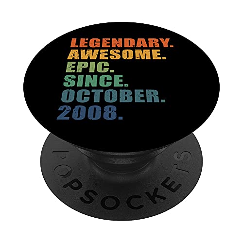 Comprar 15 cumpleaños octubre 2008 niños niñas 15 años aniversario PopSockets PopGrip Intercambiable Top Ideas para regalar Precio 2025 | regaloscumple.com