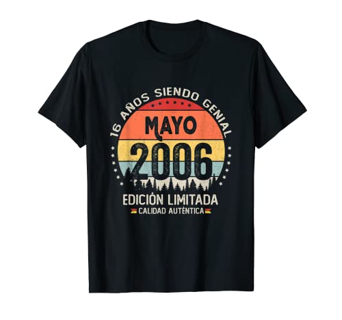 Comprar Regalo 16 años Cumpleaños Chico Chica - Mayo 2006 Camiseta Top Navidad Precio 2024 | regaloscumple.com