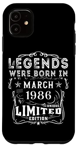 Comprar Carcasa BlackFriday para iPhone 11 Cumpleaños Marzo 1986 Edición Limitada Regalo March 1986 Ofertas 2024 | regaloscumple.com