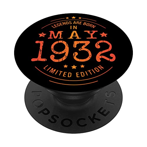 Consigue ahora Cumpleaños Mayo 1932 Edición Limitada Regalo Ideas para regalar Legend May PopSockets PopGrip Intercambiable Top Precio 2024 | regaloscumple.com