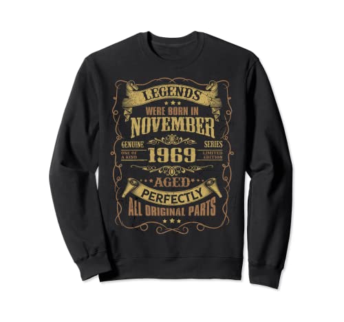 Consigue Ideas para regalar ahora Las leyendas del cumpleaños 53 nacieron en noviembre 1969 Sudadera Ofertas 2024 | regaloscumple.com