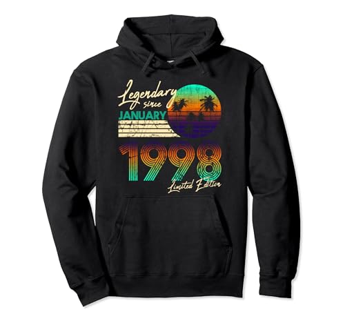 Comprar Cumpleaños legendario Cumpleaños desde enero 1998. Sudadera con Capucha Ofertas 2024 | regaloscumple.com