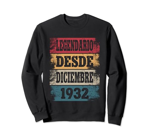 Consigue ahora Legendario Desde Diciembre 1932 Ideas para regalar - Cumpleaños 92 Años Sudadera Rebajas 2024 | regaloscumple.com