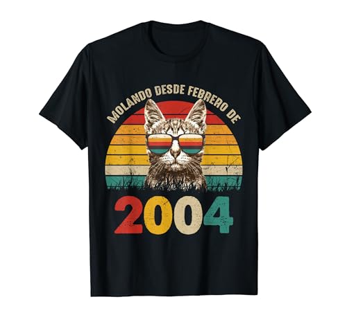 Comprar Molando Desde Febrero 2004 Cumpleaños 20 Ideas para regalar Años Camiseta Top Precio 2024 | regaloscumple.com