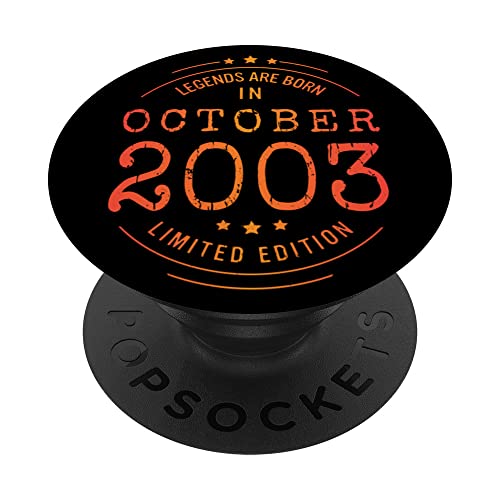 Consigue ahora Cumpleaños Octubre 2003 Edición Limitada Regalos Regalo Used Vintage PopSockets PopGrip Intercambiable Top Precio 2025 | regaloscumple.com