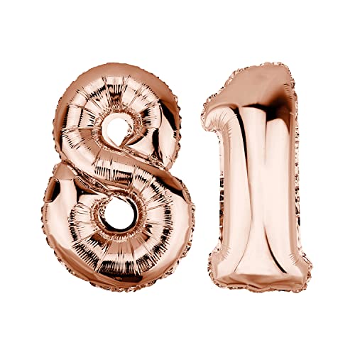 Consigue ahora DekoRex Globo plástico color oro rosa 100 Promoción cm para cumpleaños fiesta o boda (número: 81) Ofertas 2024 | regaloscumple.com