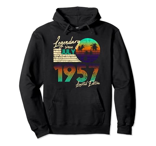 Comprar Legendario cumpleaños desde julio Ideas para regalar 1957 Sudadera con Capucha Top Precio 2024 | regaloscumple.com