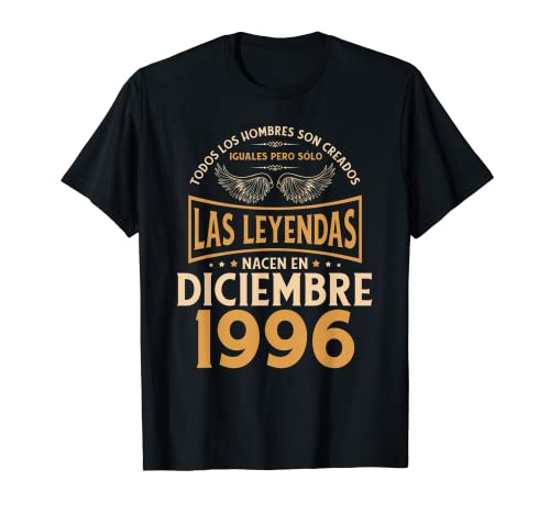 Comprar Cumpleaños Hombre Regalos Las Leyendas Diciembre Cumpleaños 1996 Camiseta Ofertas 2024 | regaloscumple.com