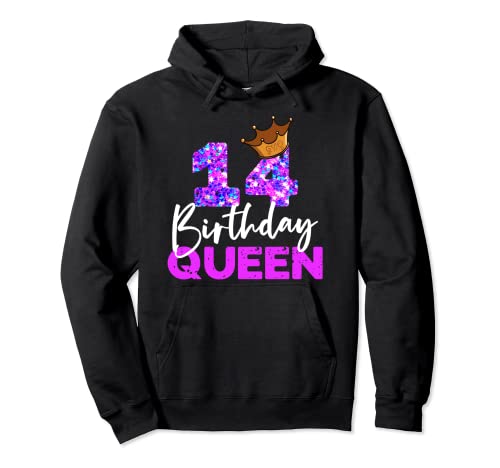 Comprar 14 cumpleaños reina 14 cumpleaños Sudadera BlackFriday con Capucha Ofertas 2025 | regaloscumple.com
