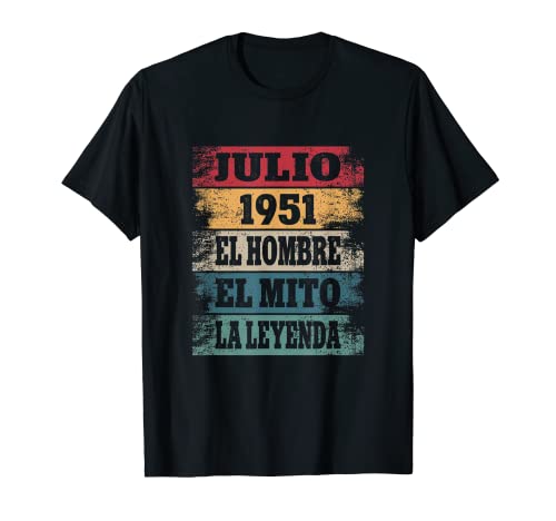 Consigue ahora Hombre 71 Cumpleaños Regalo Años Divertido Promoción Decoración Julio 1951 Camiseta Top Precio 2024 | regaloscumple.com
