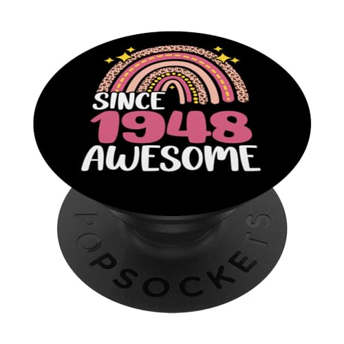 Consigue ahora Impresionantes regalos Regalos arcoíris 75 cumpleaños desde 1948 nacidos en 1948 PopSockets PopGrip Intercambiable Ofertas 2024 | regaloscumple.com
