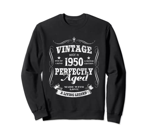Consigue ahora Feliz Cumpleaños 1950 Sudadera Top Catálogo Precio 2024 | regaloscumple.com