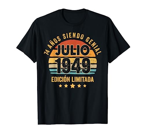 Consigue ahora Hombre 74 Años Cumpleaños Regalo Hombre Julio 1949 Regalos Julio 74 Años Camiseta Top Precio 2025 | regaloscumple.com