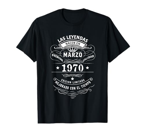 Comprar Las leyendas nacen Navidad en marzo 1970 Camiseta Top Precio 2024 | regaloscumple.com