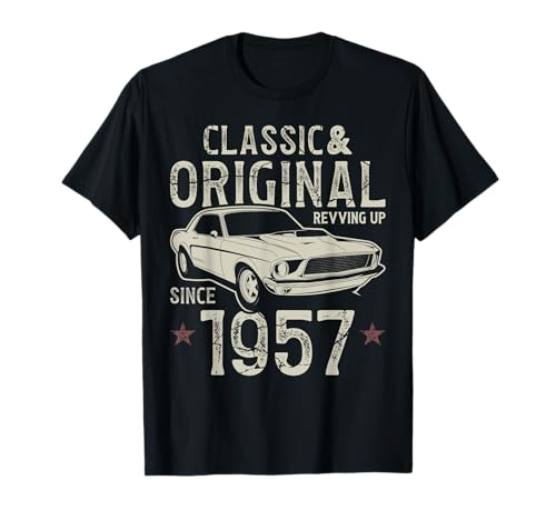 Consigue ahora 68 Promoción cumpleaños 1957 Coche clásico Camiseta Top Precio 2024 | regaloscumple.com