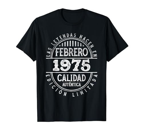 Oferta Las nacen Febrero - Años Camiseta