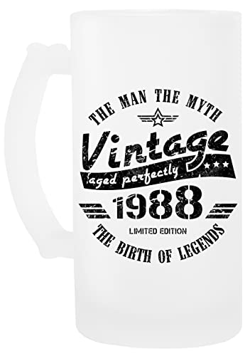 Consigue ahora Luxogo Clásico 1988-30a Cumpleaños Navidad Regalo Por Hombres Vidrio Cerveza Taza Beer Mug Top Precio 2025 | regaloscumple.com