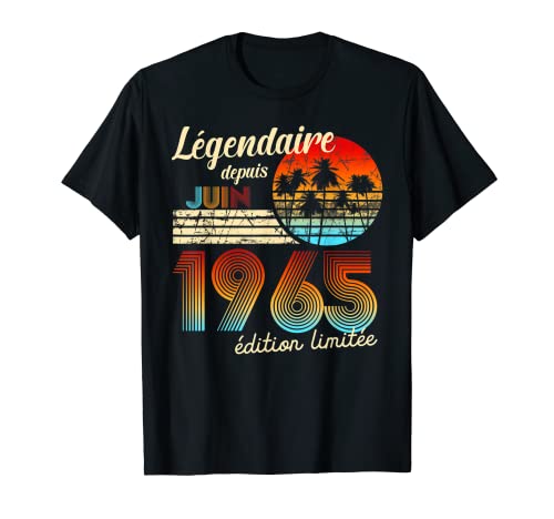 Consigue ahora Promoción Cumpleaños Nacidos En Legendario Desde Regalo Junio 1965 Camiseta Ofertas 2024 | regaloscumple.com