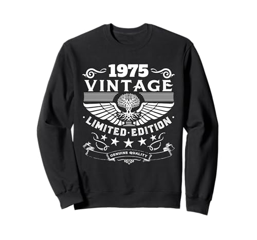 Consigue ahora Camiseta vintage 1975 para mujer edición limitada cumpleaños 1975 Sudadera Top Navidad Precio 2024 | regaloscumple.com