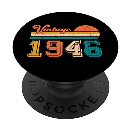 Consigue ahora Camisa cumpleaños 77 retro vintage nacido en 1946 cumpleaños PopSockets Regalos PopGrip Intercambiable Ofertas 2024 | regaloscumple.com