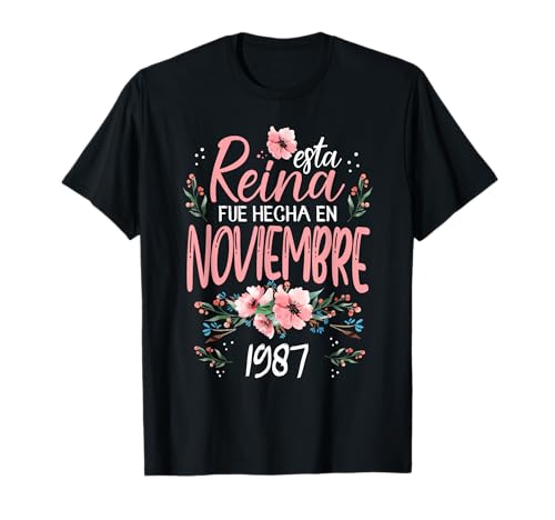 Comprar Hecha En Noviembre 1987 Mujer Regalo 37 Años Cumpleaños Promoción Camiseta Top Precio 2024 | regaloscumple.com