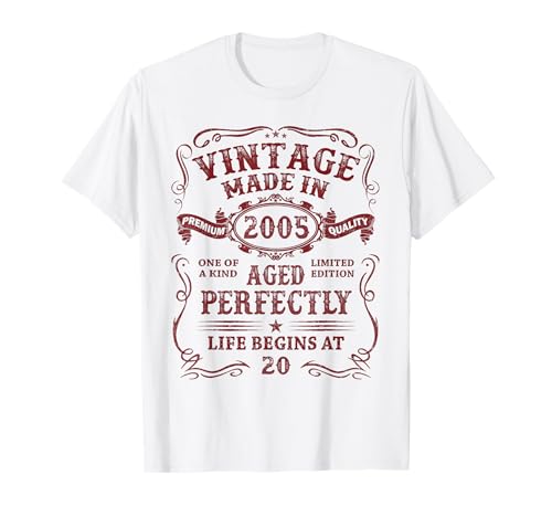 Comprar Vintage 2005 Edición BlackFriday Limitada 20 Cumpleaños Regalo Hombre Camiseta Ofertas 2024 | regaloscumple.com