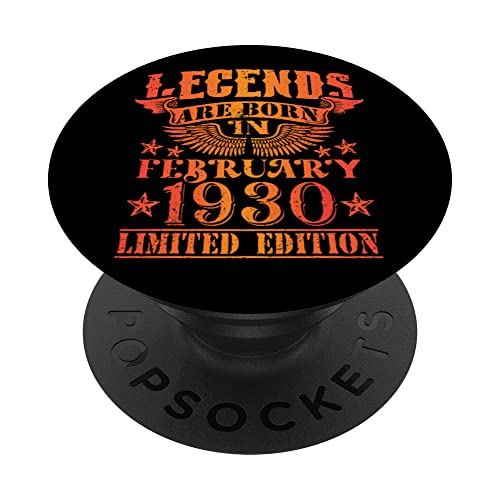 Consigue ahora Ideas para regalar Cumpleaños Febrero 1930 Edición Limitada Regalo February PopSockets PopGrip Intercambiable Ofertas 2024 | regaloscumple.com